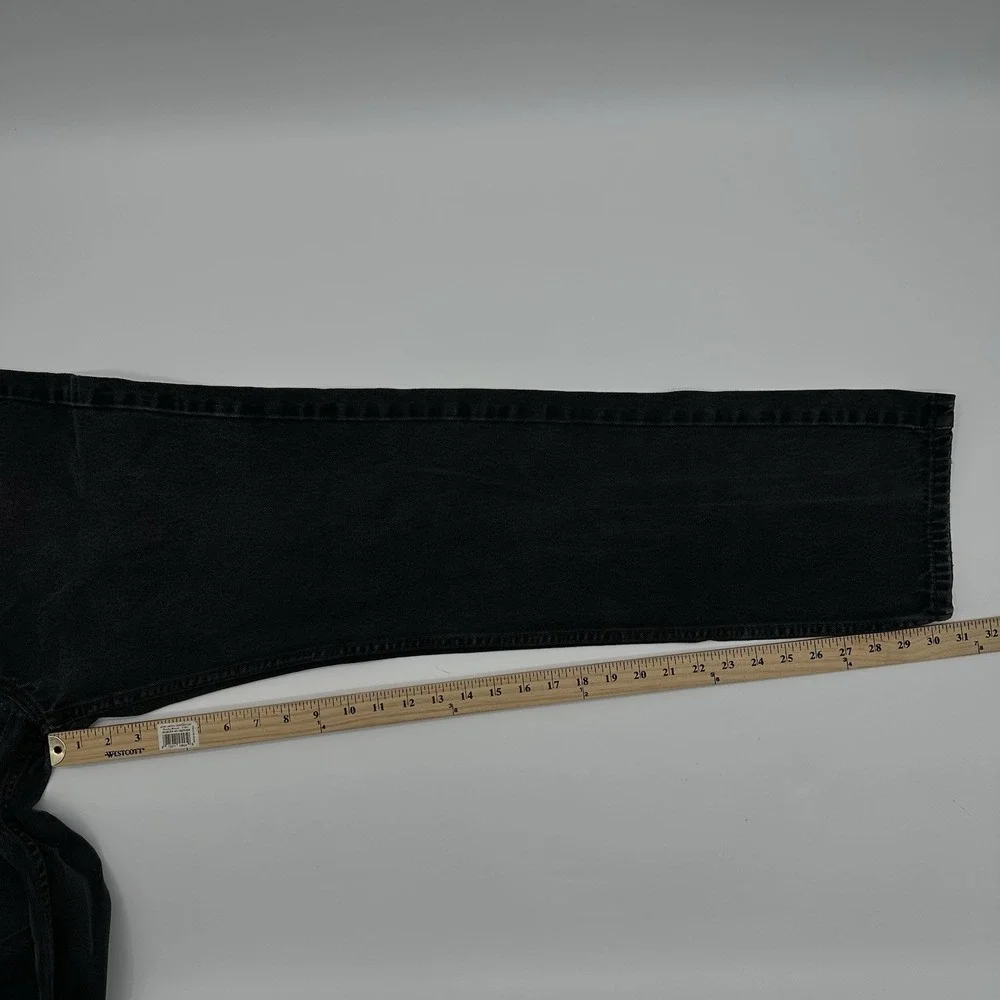 Levi's 505 Jeans Mens 36x34 Black Medium Wash Straight Regular Pants Levis‎
